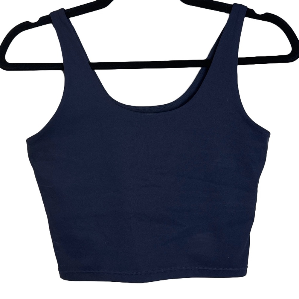 Splits59 Navy Blue Performance Crop Tank | Size XS
